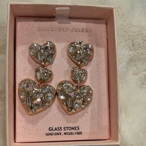 Sincerely Jules Sparkling Heart Earrings